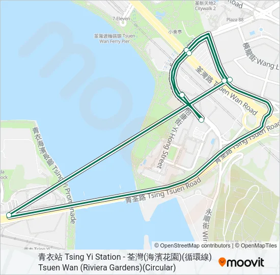310M Bus Line Map