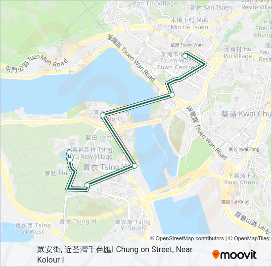 402S Bus Line Map