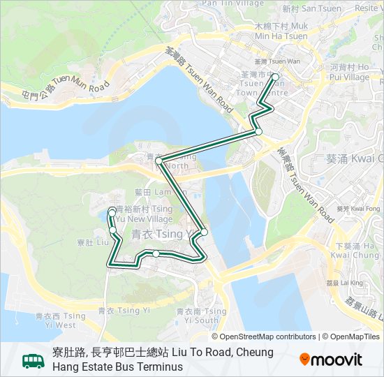 402S bus Line Map