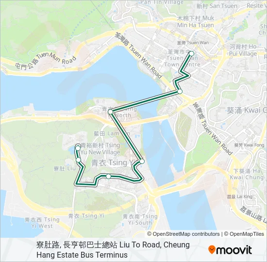402S Bus Line Map