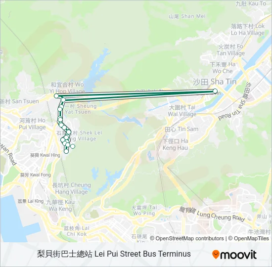 403P Bus Line Map