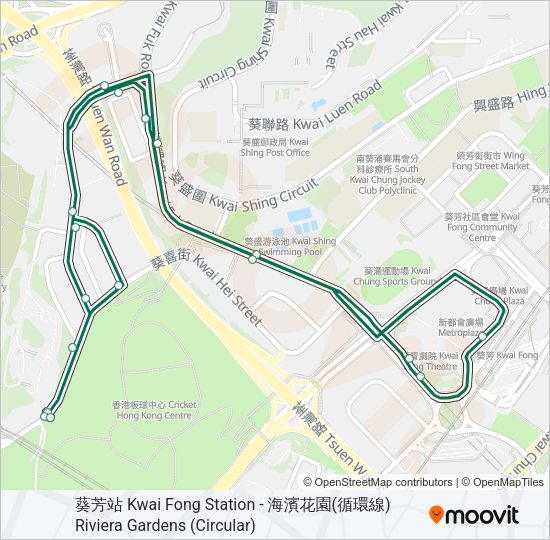 404M Bus Line Map