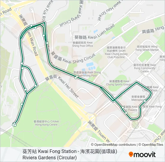 404M Bus Line Map