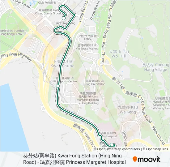 407A Bus Line Map