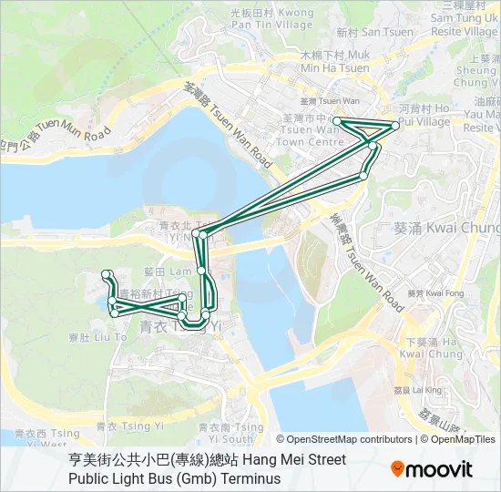 409S Bus Line Map