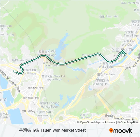 481A Bus Line Map