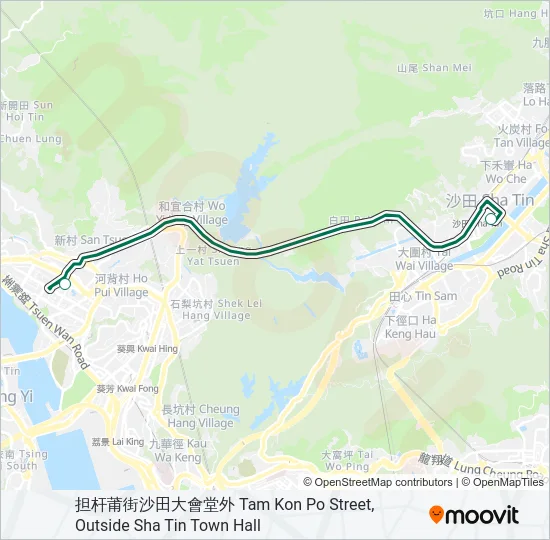 481A Bus Line Map