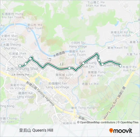 503K Bus Line Map