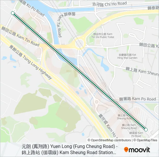602C Bus Line Map