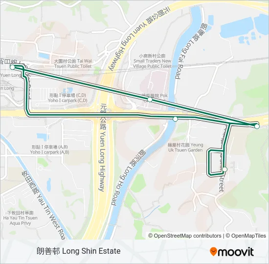 609B Bus Line Map