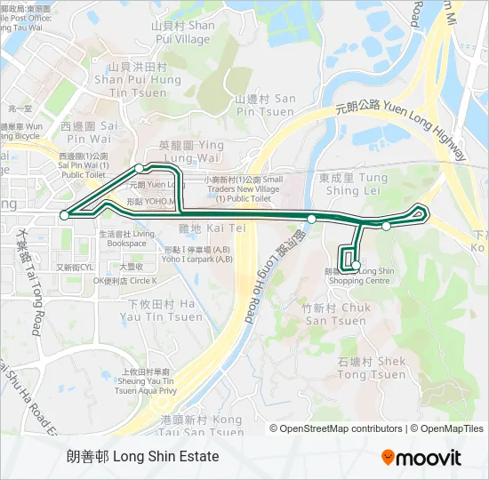 巴士609S的線路圖