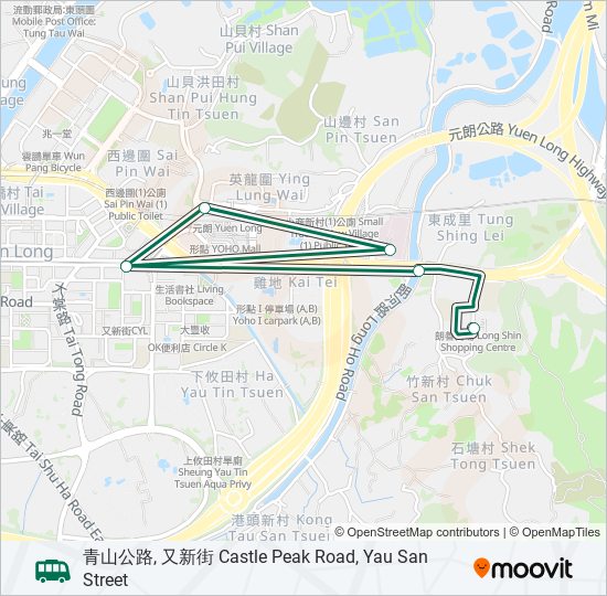 609S bus Line Map