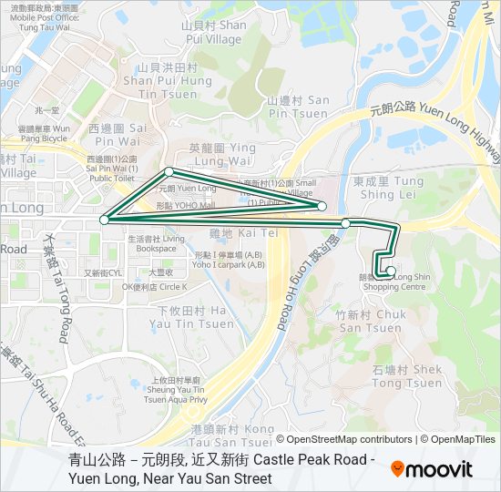 巴士609S的線路圖