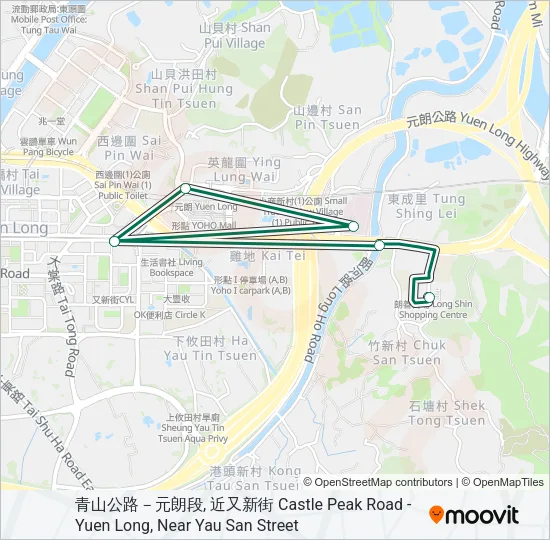 巴士609S的線路圖