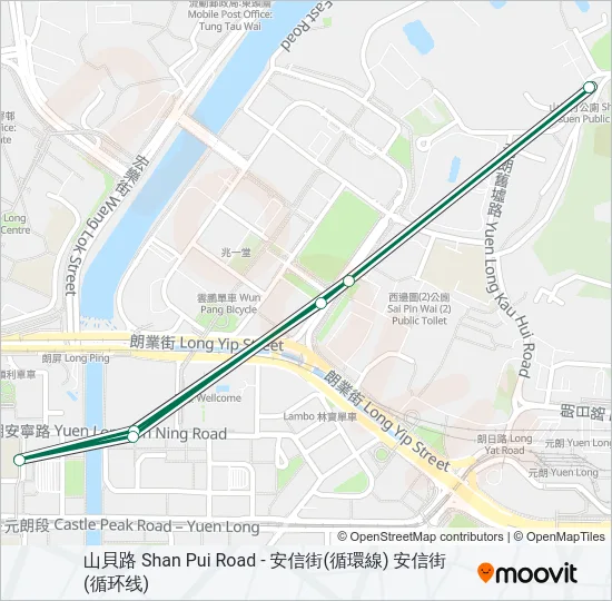 611P Bus Line Map