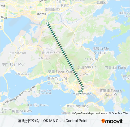 616S Bus Line Map