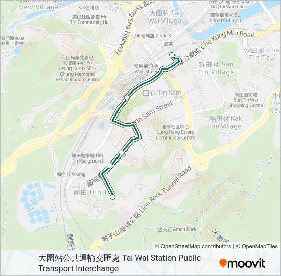 803K Bus Line Map