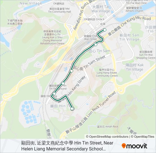 巴士803K的線路圖