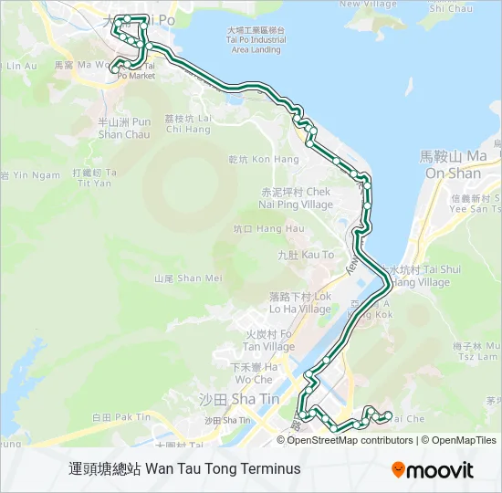 806A Bus Line Map