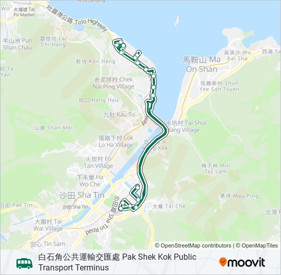 806M bus Line Map