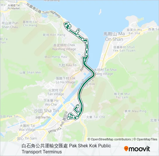 806M Bus Line Map