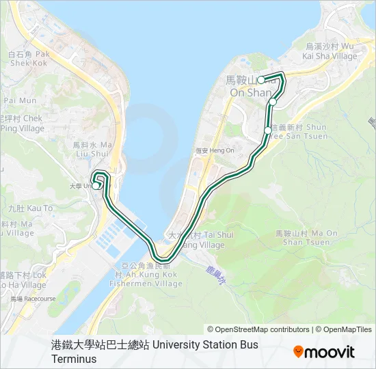 807A Bus Line Map