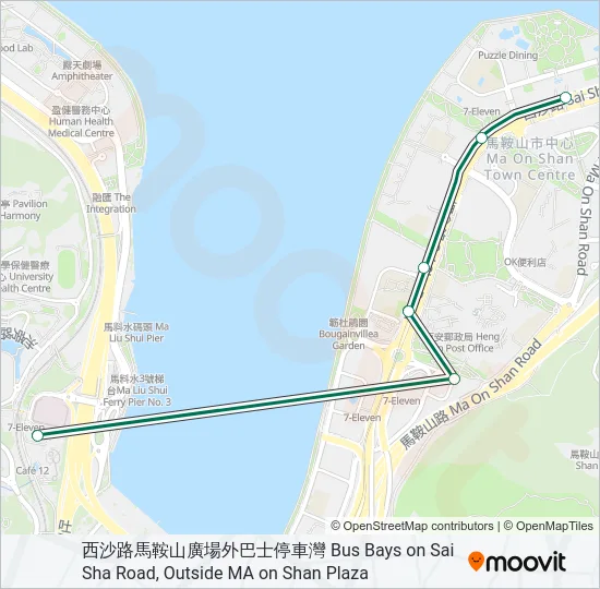 807A Bus Line Map