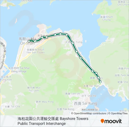 807B Bus Line Map