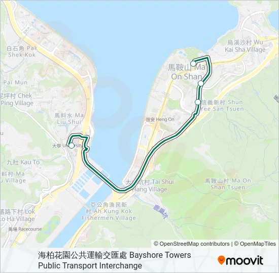 807C Bus Line Map