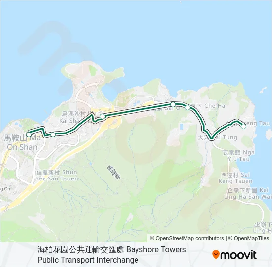 807K Bus Line Map