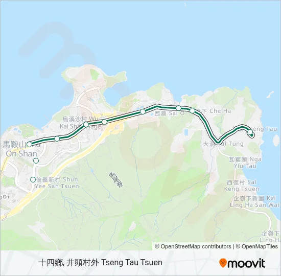807K Bus Line Map