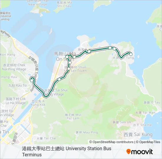 807K Bus Line Map
