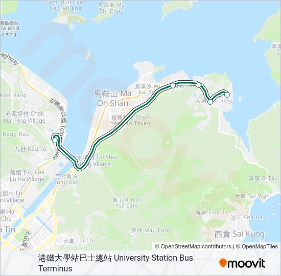 807S Bus Line Map