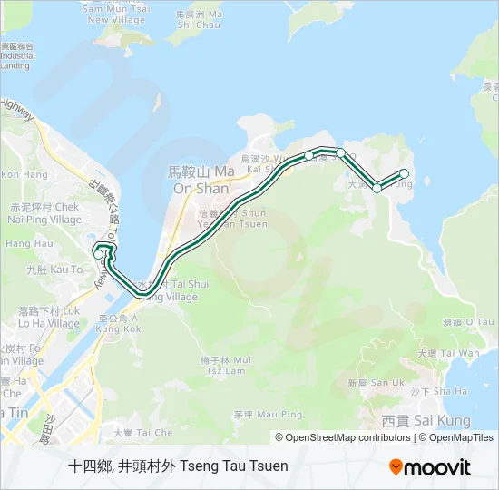807S Bus Line Map