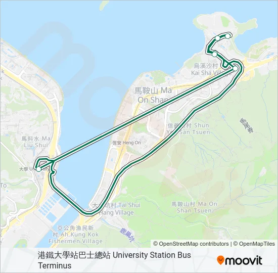807X Bus Line Map