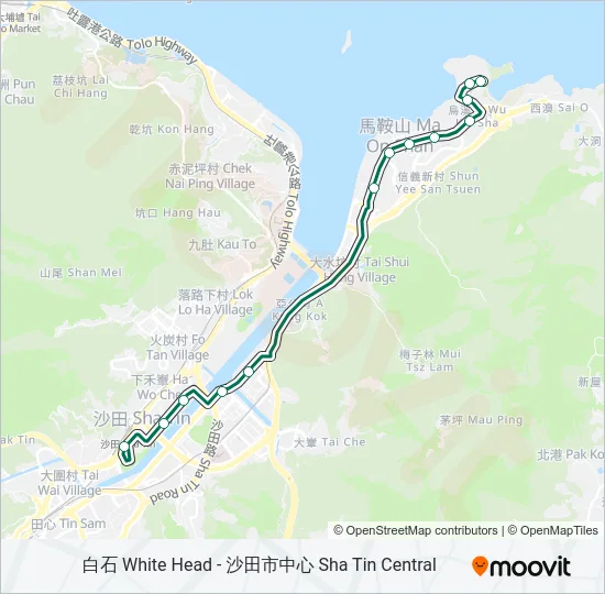 810A Bus Line Map