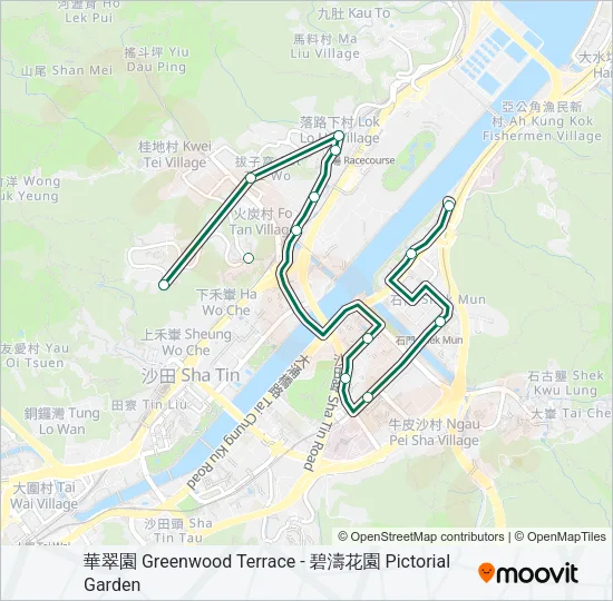 811A Bus Line Map