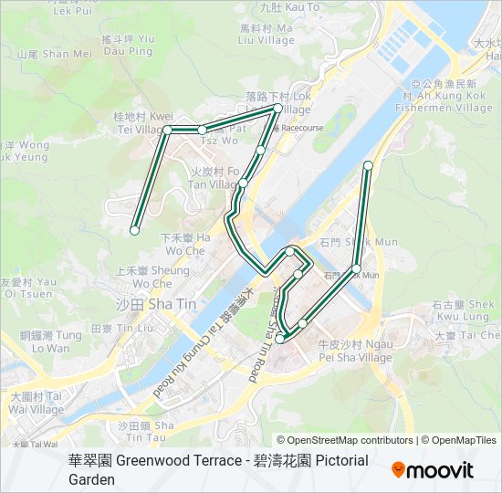 巴士811A的線路圖