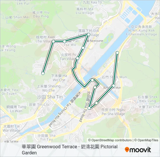 811A Bus Line Map