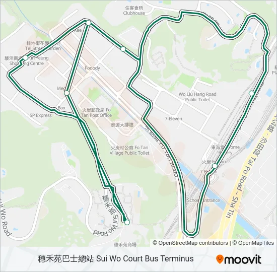 811K Bus Line Map