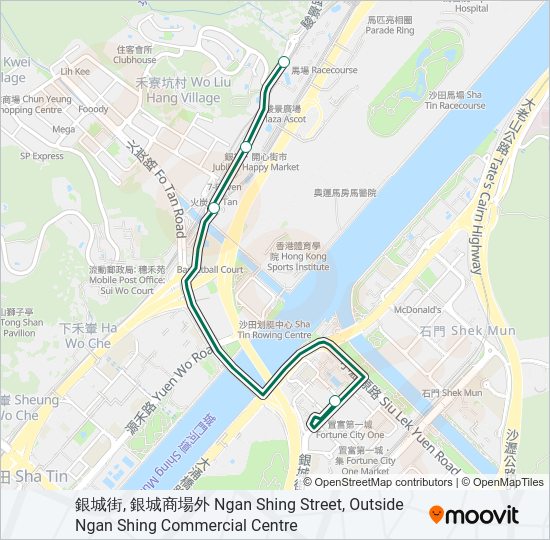 巴士811P的線路圖