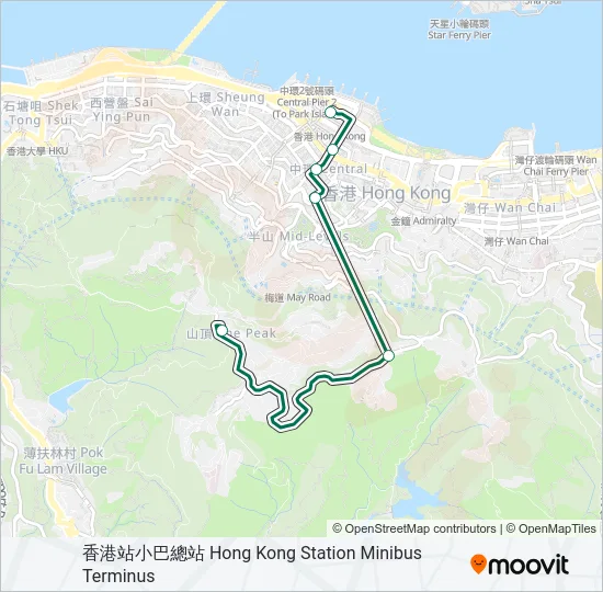 1 Bus Line Map