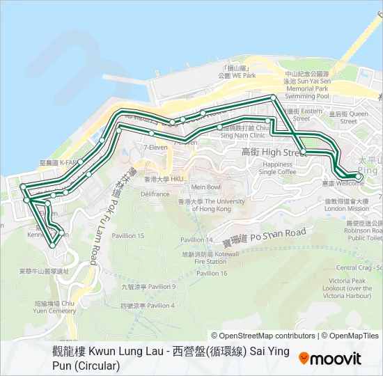 12 Bus Line Map