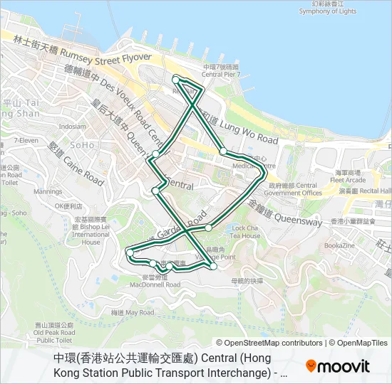1A Bus Line Map
