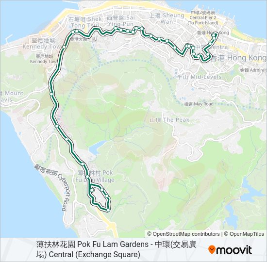 巴士22的線路圖