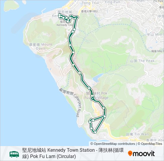 23 bus Line Map