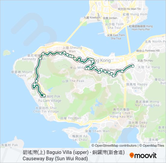 28 Bus Line Map