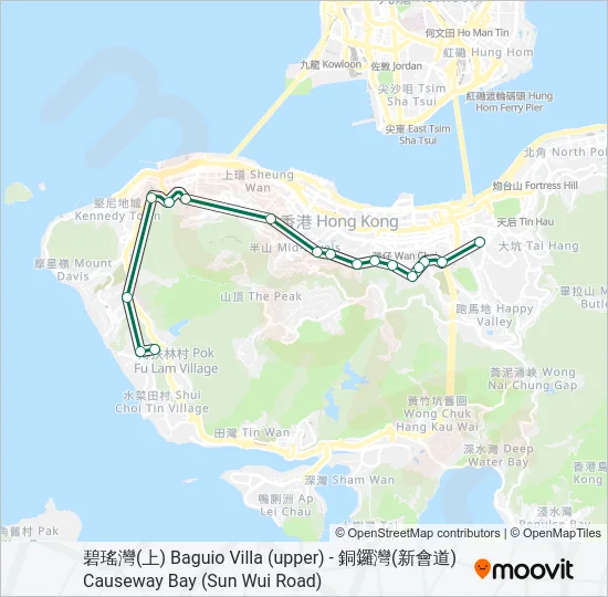 28 Bus Line Map