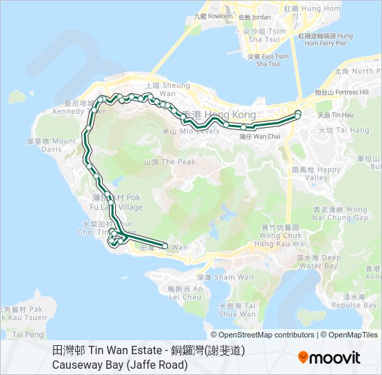 巴士31的線路圖