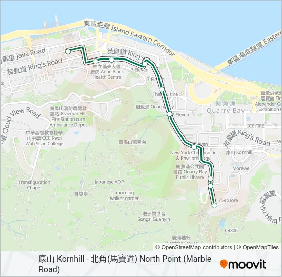 33 Bus Line Map